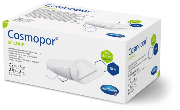 Hartmann Cosmopor® silicone Wundschnellverband -  7,2 x 5 cm, 50 Stück