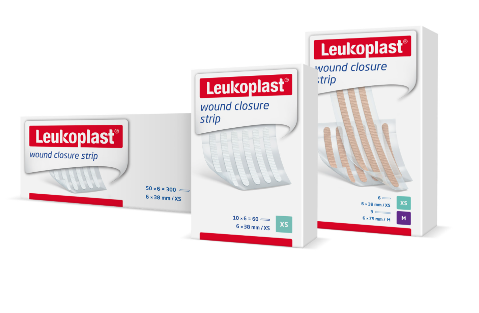 essity Wundnahtstreifen Leukoplast® wound closure strip, 6 x 75 mm, 10 x 3 Stück