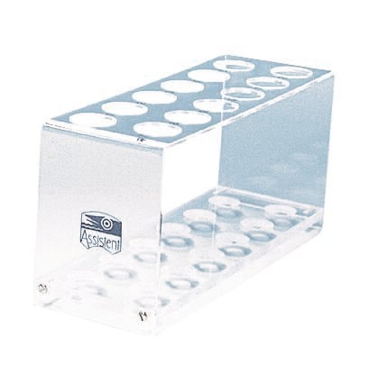 Hecht Reagenzglas-Gestelle Plexiglas 12 Gläser Ø bis 18 mm - 1 Stück