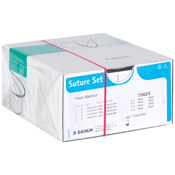 B. Braun Dafilon® Haut-Nahset - 6 x 4 Nadel-Faden-Kombinationen Mix