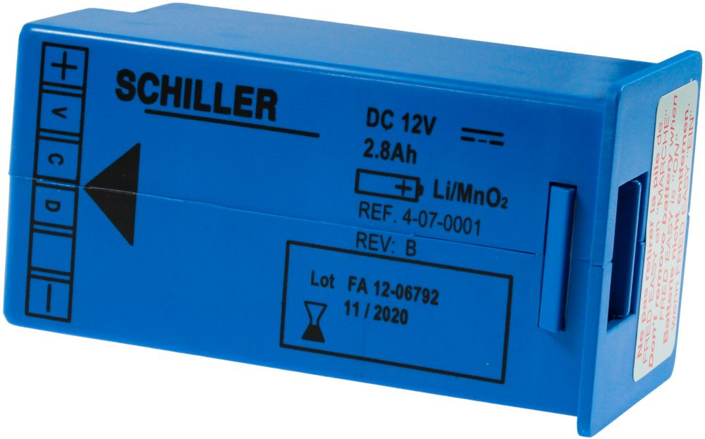 SCHILLER Lithiumbatterie für FRED easy - 1 Stück