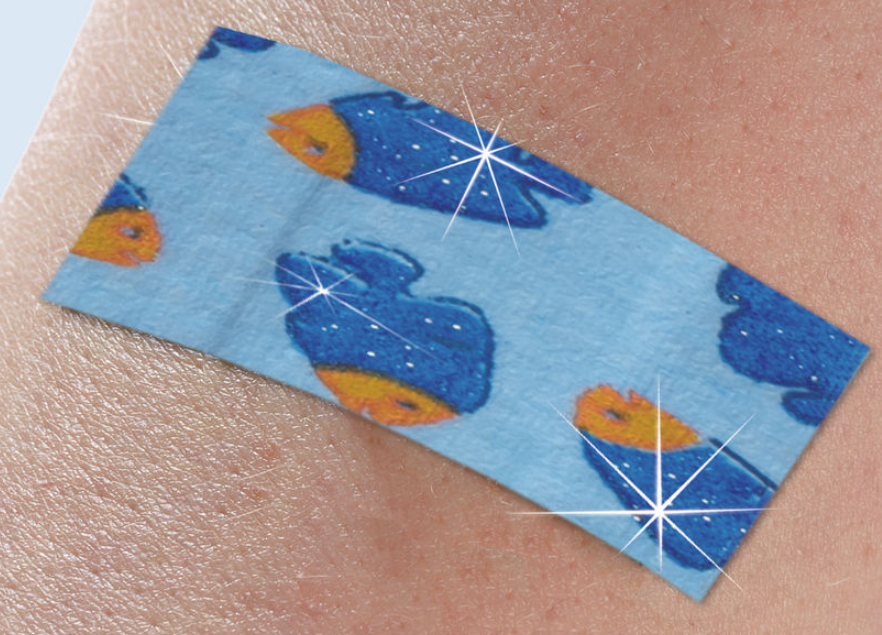 Trusetal MAXI COLOR Wundschnellverband Fische mit Glitzer