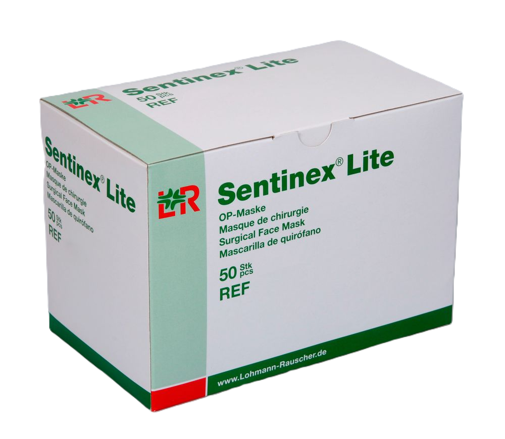 Lohmann & Rauscher Sentinex® OP-Masken Sensitive, weiß, zum Binden - 50 Stück