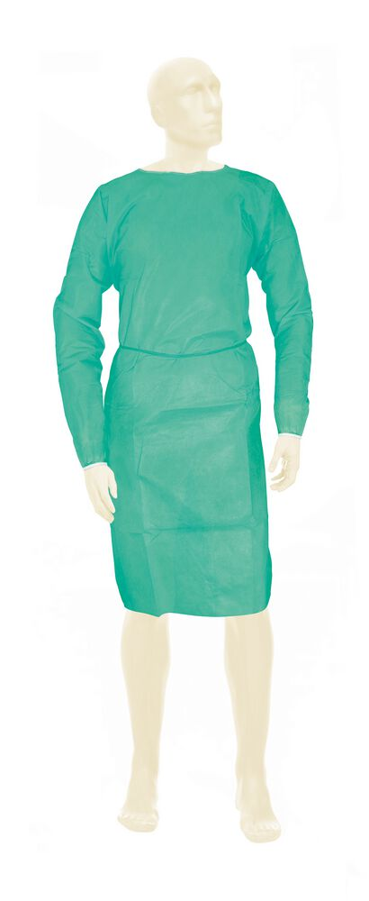 Meditrade BeeSana® PP-Vlies-Kittel grün - 10 Stück